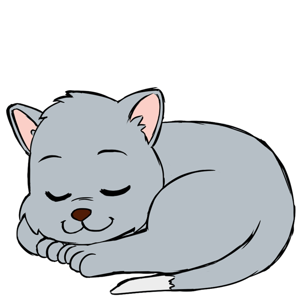 Katze pennt
