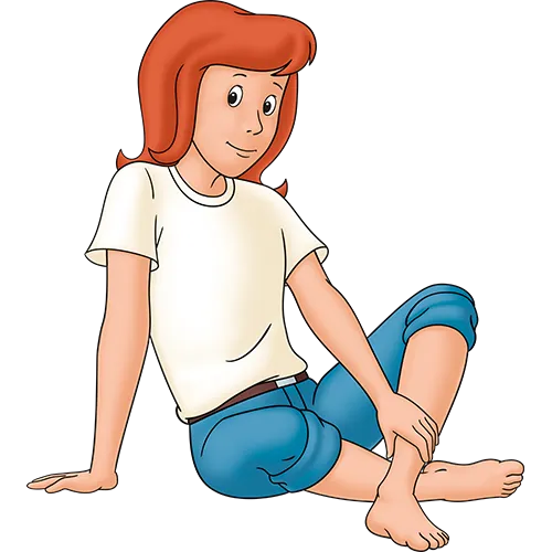 Tina sitzt